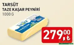 TARSÜT TAZE KAŞAR PEYNİRİ 1000 G TARSÜT TAZE KAŞAR PEYNİRİ 1000 G